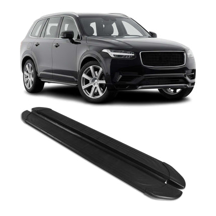 Trittbretter Seitenschweller für Volvo XC90 2015-2026 Aluminium Schwarz 2tlg