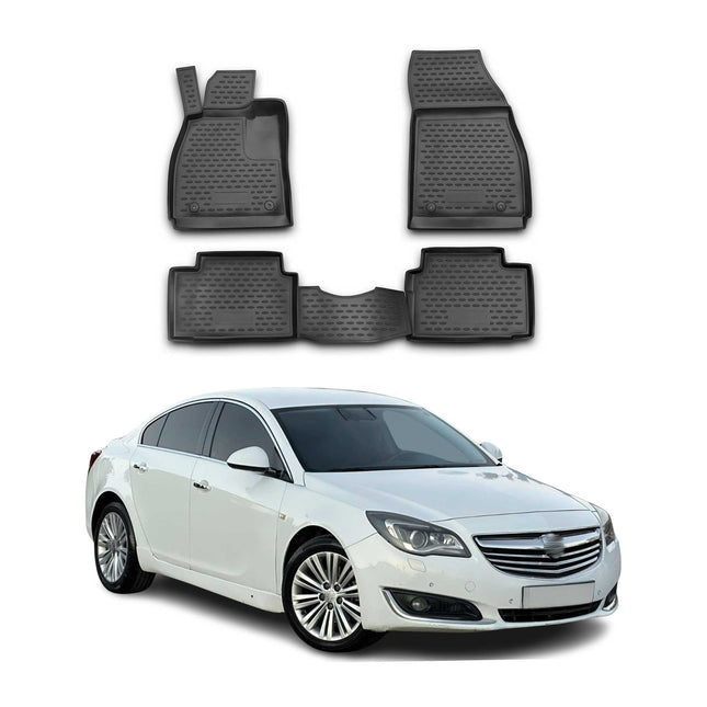 OMAC Gummimatten Fußmatten für Opel Insignia 2008-2017 TPE Automatte Schwarz 4x
