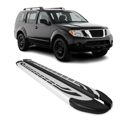 Trittbretter Seitenschweller Seitenbretter für Nissan Pathfinder R51 2004-13 Alu