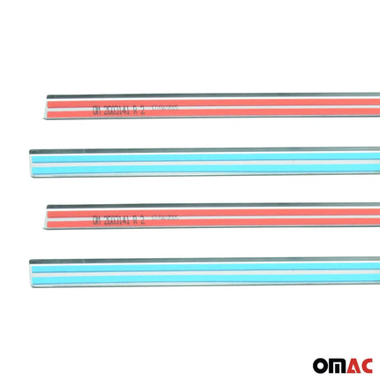 Fensterleisten Zierleisten für Ford Fiesta 2000-2010 Edelstahl Chrom 4tlg