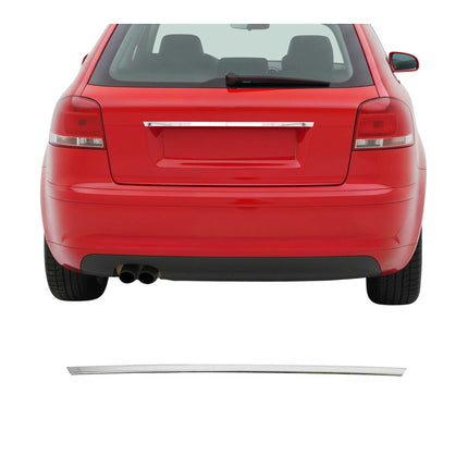 Kofferraumleiste Heckklappe Leiste für Audi A3 2004-2012 Edelstahl Chrom 1tlg