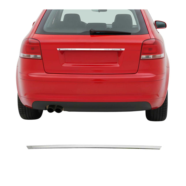 Kofferraumleiste Heckklappe Leiste für Audi A3 2004-2012 Edelstahl Chrom 1tlg