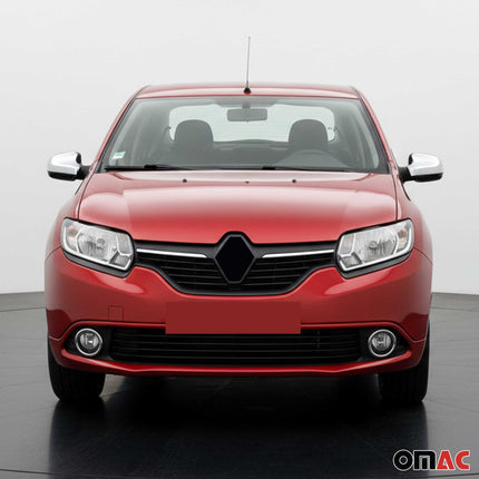 Spiegelkappen Spiegelabdeckung für Renault Thalia Symbol Edelstahl Chrom 2tlg