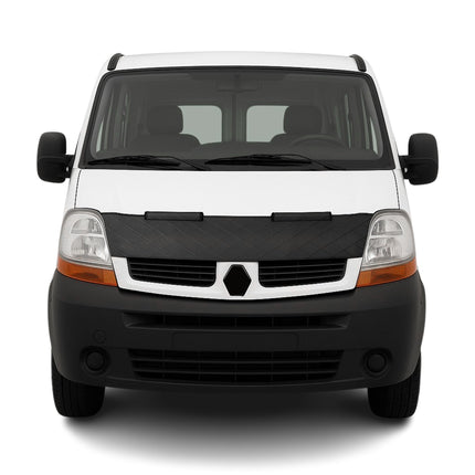 Haubenbra Steinschlagschutz für Renault Master 2 Facelift 2003-2010 Schwarz Halb