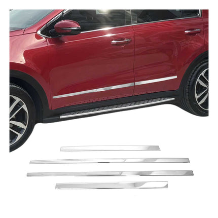 Seitentürleiste Türleisten Türschutzleiste für Kia Sportage 2015-2021 Chrom 4x