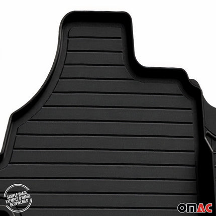 Fußmatten 3D Automatten Gummimatten für Skoda Octavia 2008-2013 Gummi Schwarz 4x