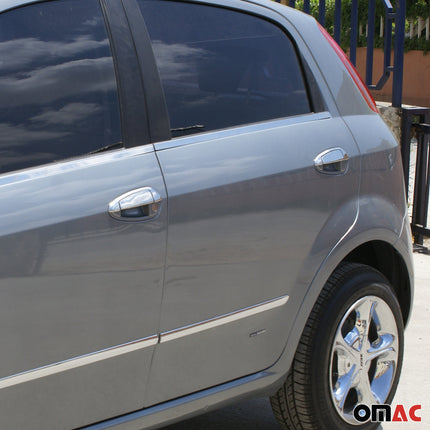 Chrom Türgriff Blende für Fiat Punto Evo 2008-2012 Edelstahl 2tür