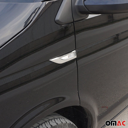 Blinkerrahmen Signalblende Blinker Umrandung für VW Caddy 2015-2020 Chrom ABS 2x
