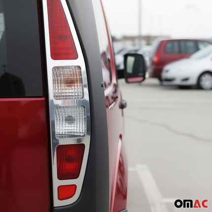 Rücklicht Leisten Heckleuchte für Fiat Doblo 2000-2006 Edelstahl Chrom 2tlg