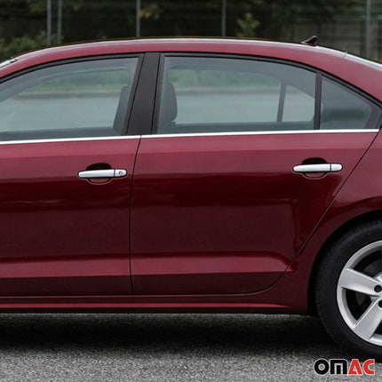 Türgriff Blende Chrom für VW Polo 2009-2017 4-Tür Gebürstet Silber 9tlg