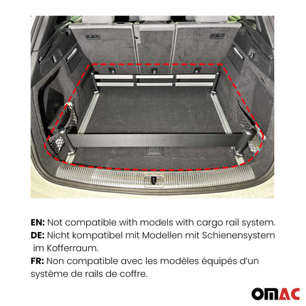 OMAC Gummi Kofferraumwanne für Audi Q7 4M 2015-2026 TPE Laderaumwanne Schwarz