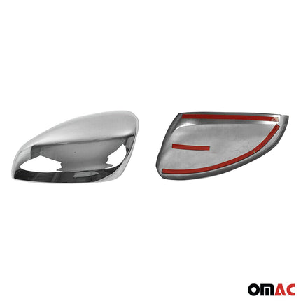 Spiegelkappen Spiegelabdeckung für Citroen C3 2016-2021 Edelstahl Chrom 2tlg