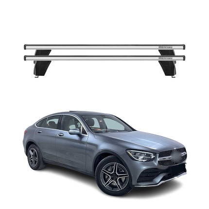 Menabo Dachträger Grundtäger für Mercedes GLC C253 2015-2022 75kg Alu Silber 2x
