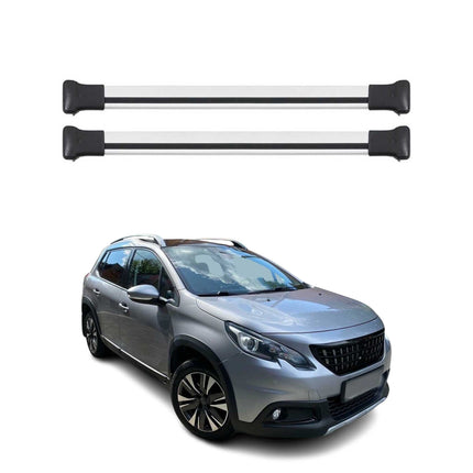 Dachträger Grundtäger für Peugeot 2008 I A94 2013-2020 75kg Aluminium Silber 2x