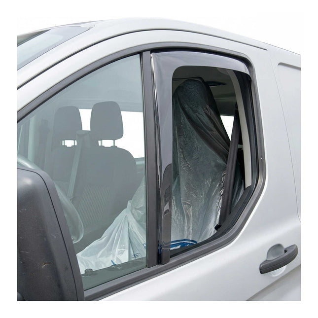 Windabweiser Regenabweiser für Ford Transit Tourneo Custom 2013-2023 Dunkel 2x
