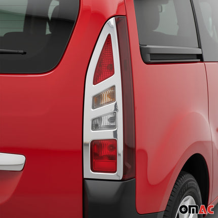 Rücklicht Leisten Heckleuchte für Citroen Berlingo 2012-2018 Edelstahl Chrom 2x