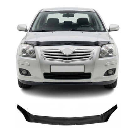 Motorhaube Deflektor Steinschlagschutz für Toyota Avensis 2003-2008 Schwarz