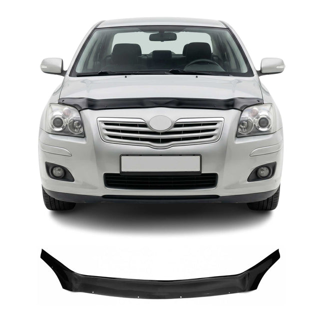 Motorhaube Deflektor Steinschlagschutz für Toyota Avensis 2003-2008 Schwarz