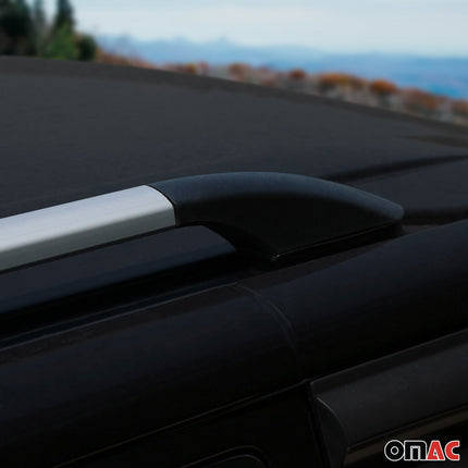 Dachreling Dachgepäckträger für Opel Combo E 2019-2026 Kurzer Alu Grau