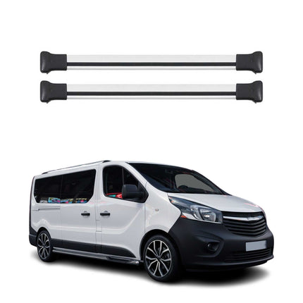 Dachträger Grundtäger für Fiat Talento 2016-2022 75kg Aluminium Silber 2 tlg