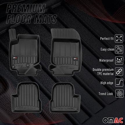 OMAC Gummi Fußmatten für Opel Corsa F 2019-2026 Premium TPE Automatten 4tlg