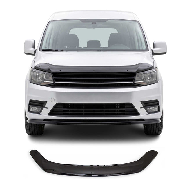 Motorhaube Deflektor Insekten Steinschlagschutz für VW Caddy 2015-2020 Dunkel