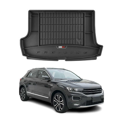 OMAC Gummi Kofferraumwanne für VW T-Roc 2017-2022 TPE Laderaumwanne Schwarz