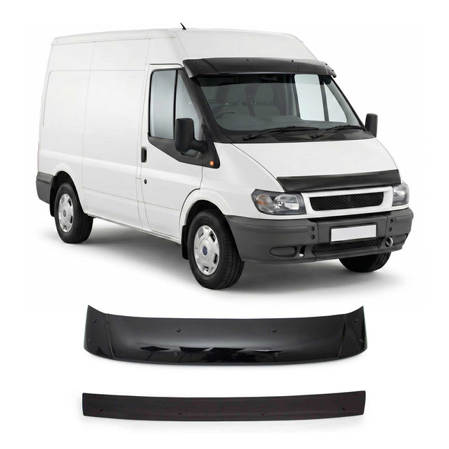 Sonnenblende Motorhaube Deflektor Set für Ford Transit 2000-2006 Acryl 2tlg