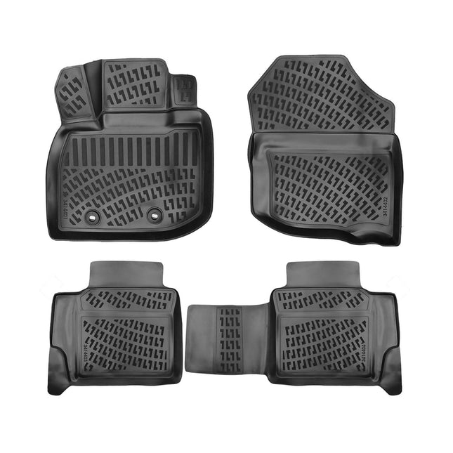 Fußmatten 3D Gummimatten für Honda City 2008-2013 Gummi TPE Schwarz 4tlg