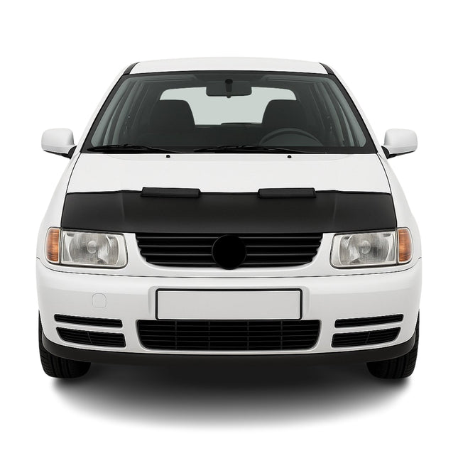 Haubenbra Steinschlagschutz Bonnet Bra für VW Polo 6N1 1994-1999 Schwarz Halb