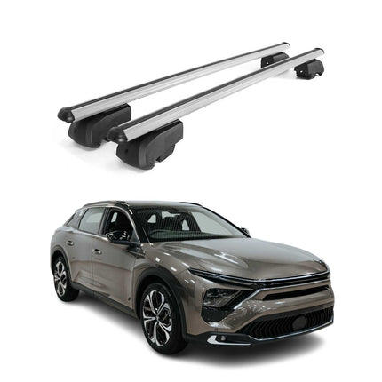 Dachträger Grundtäger für Citroen C5 X 2022-2026 75kg Alu Silber 2 tlg