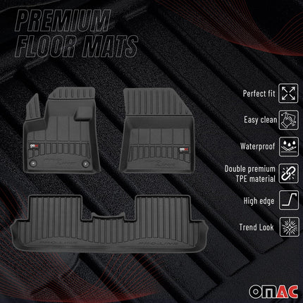 OMAC Gummi Fußmatten für Peugeot 3008 2016-2024 Premium TPE Automatten 4tlg