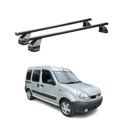 Menabo Dachträger Grundträger für Nissan Kubistar 2003-2009 Stahl Schwarz 2tlg