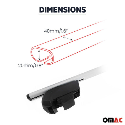 Dachträger für Maserati Levante 2017-2025 Metall ABE 2x