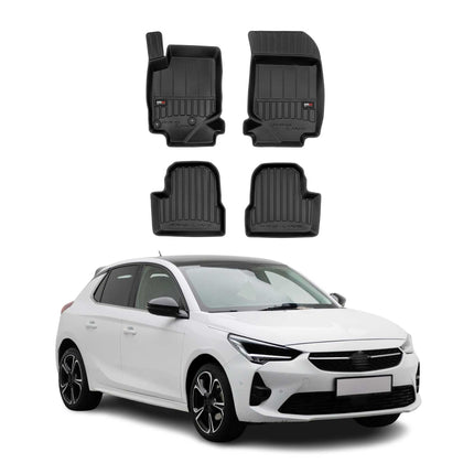 OMAC Gummi Fußmatten für Opel Corsa F 2019-2026 Premium TPE Automatten 4tlg