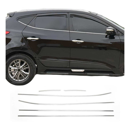 Fensterleisten Zierleisten für Hyundai ix35 2010-2015 Edelstahl Chrom 6tlg