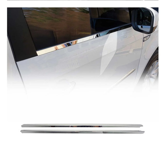 Fensterleisten Zierleisten für VW Caddy 2015-2020 Edelstahl Chrom 2tlg