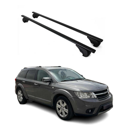 Dachträger Grundtäger für Fiat Freemont 2011-2016 75kg Metall Schwarz 2 tlg