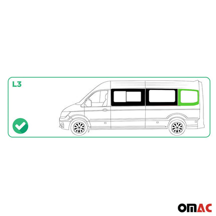 Seitenfenster Sicherheitsglas für VW Crafter 2017-2026 Auto Links L3 Schwarz