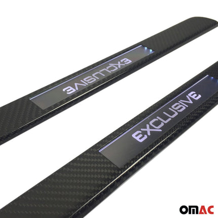 Einstiegsleisten Exclusive Türschwellerleisten Auto Carbon 2x 45Cm