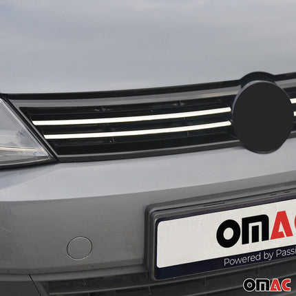 Kühlergrill Leisten Grillleisten für VW Jetta 2010-2014 Edelstahl Chrom 4tlg