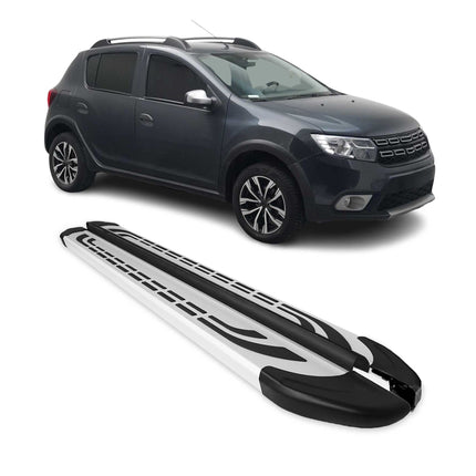 Trittbretter Seitenschweller Seitenbretter für Dacia Logan MCV 2013-2020 Alu