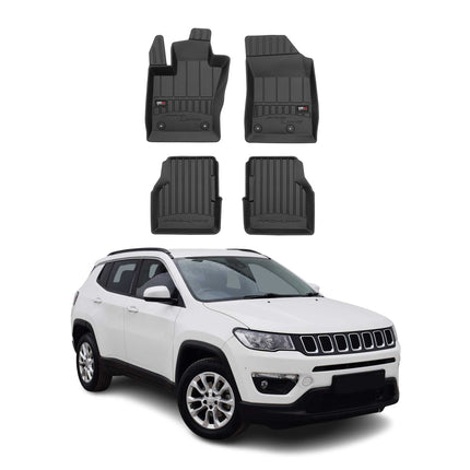 OMAC Gummi Fußmatten für Jeep Compass 2017-2025 Premium TPE Automatten 4tlg