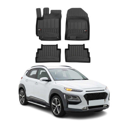 OMAC Gummi Fußmatten für Hyundai Kona 2017-2024 Premium TPE Automatten 4tlg