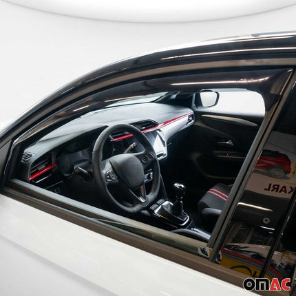 Windabweiser Regenabweiser für Opel Corsa F 2019-2026 Dunkel Acryl 4tlg