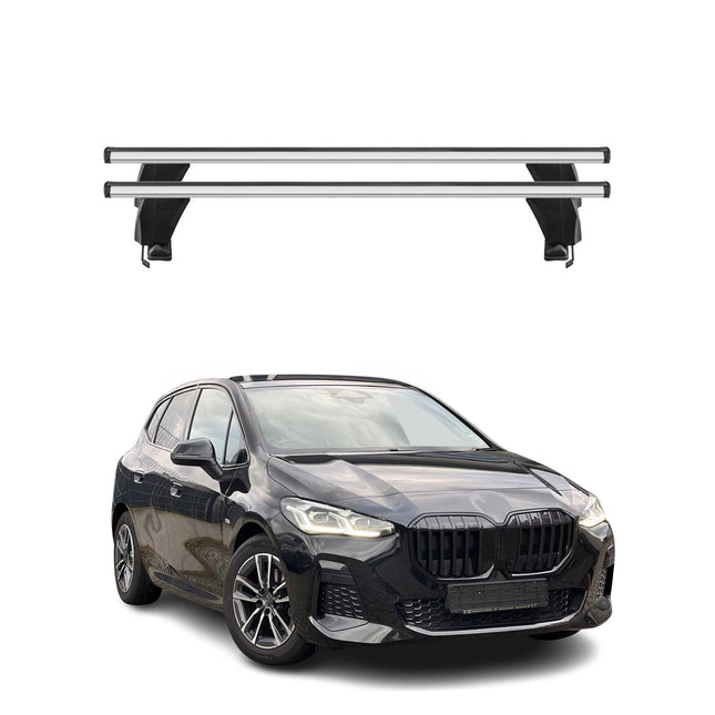 Menabo Dachträger für BMW 2 Active Tourer U06 2021-2026 50kg Alu Silber 2x