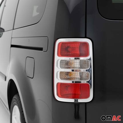Rücklicht Leisten Heckleuchte für VW Caddy 2003-2014 Edelstahl Chrom 2tlg