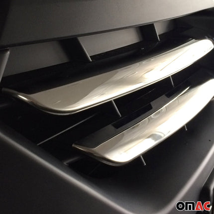 Kühlergrill Grillleisten für Dacia Lodgy Stepway ab 2012 Edelstahl Chrom 4tlg