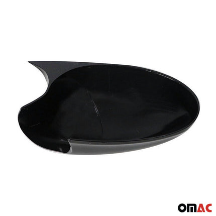 Spiegelkappen Spiegelabdeckung für BMW 3er E90 2005-2008 ABS Schwarz Glanz 2tlg