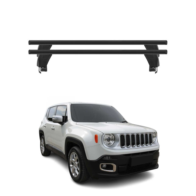 Menabo Dachträger Grundtäger für Jeep Renegade 2015-2025 50kg Alu Schwarz